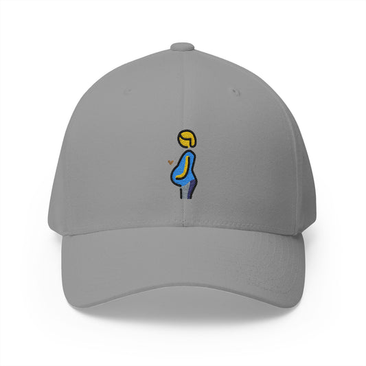 Pregnant Person Emoji Grey Cap – Premium by Capmoji