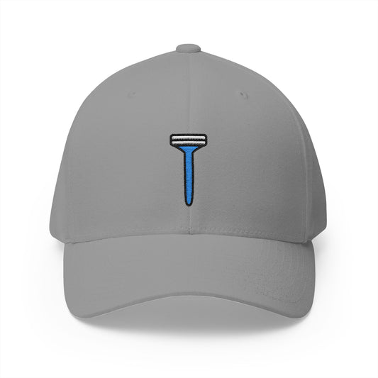 Razor Emoji Grey Cap – Premium by Capmoji