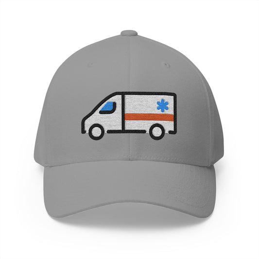 Ambulance Emoji Grey Cap – Premium by Capmoji