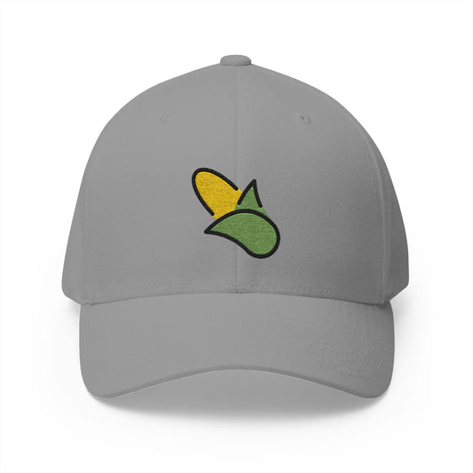 Ear Of Corn Emoji Grey Cap – Premium by Capmoji