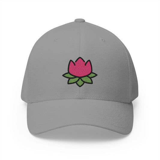 Lotus Emoji Grey Cap – Premium by Capmoji
