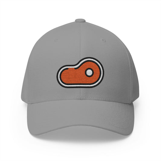 Cut Of Meat Emoji Grey Cap – Premium by Capmoji