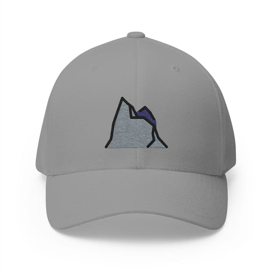 Mountain Emoji Grey Cap – Premium by Capmoji