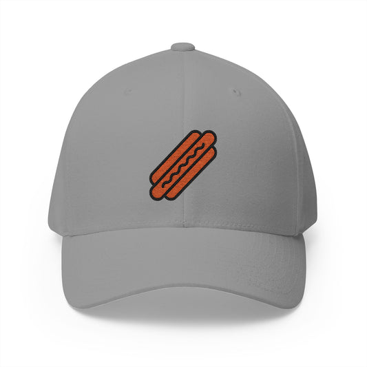 Hot Dog Emoji Grey Cap – Premium by Capmoji