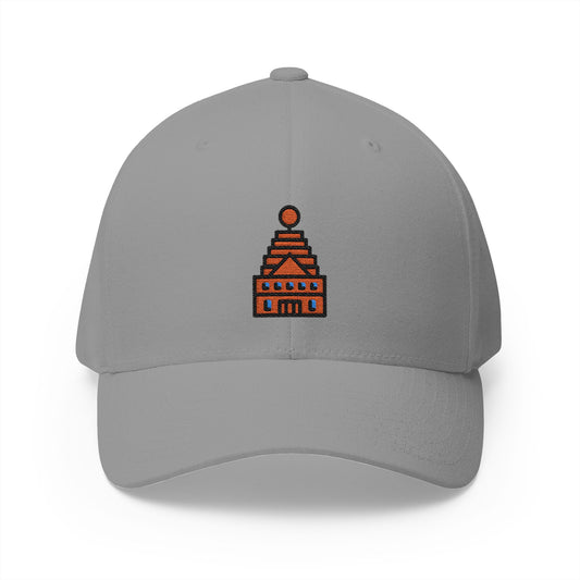 Hindu Temple Emoji Grey Cap – Premium by Capmoji