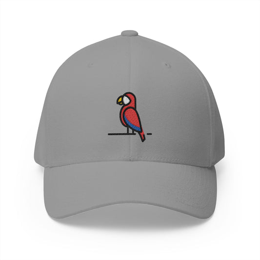 Parrot Emoji Grey Cap – Premium by Capmoji