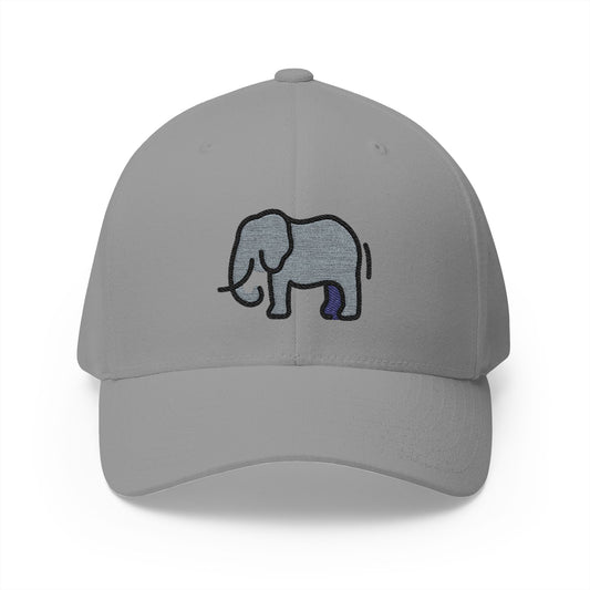 Elephant Emoji Grey Cap – Premium by Capmoji
