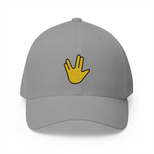 Vulcan Salute Emoji Grey Cap – Premium by Capmoji