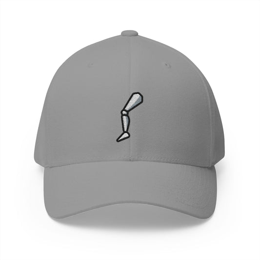 Mechanical Leg Emoji Grey Cap – Premium by Capmoji