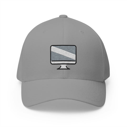Desktop Computer Emoji Grey Cap – Premium by Capmoji