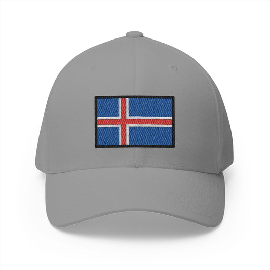 Flag: Iceland Emoji Grey Cap – Premium by Capmoji