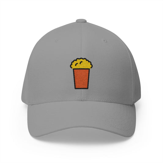 Popcorn Emoji Grey Cap – Premium by Capmoji