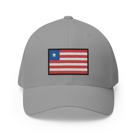 Flag: Liberia Emoji Grey Cap – Premium by Capmoji