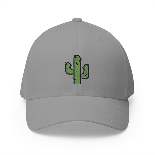Cactus Emoji Grey Cap – Premium by Capmoji