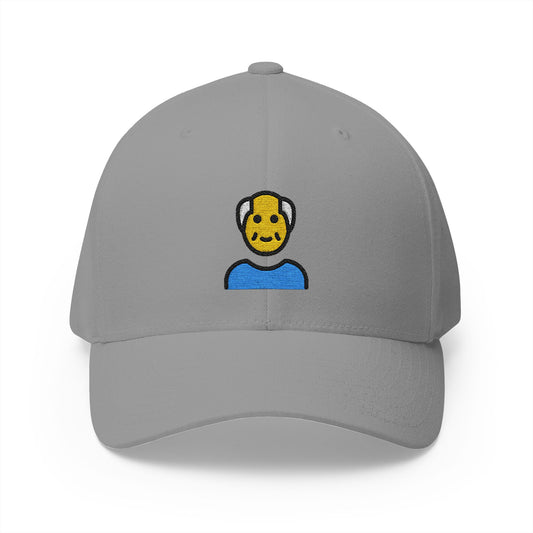 Old Man Emoji Grey Cap – Premium by Capmoji