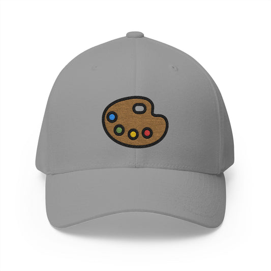 Artist Palette Emoji Grey Cap – Premium by Capmoji