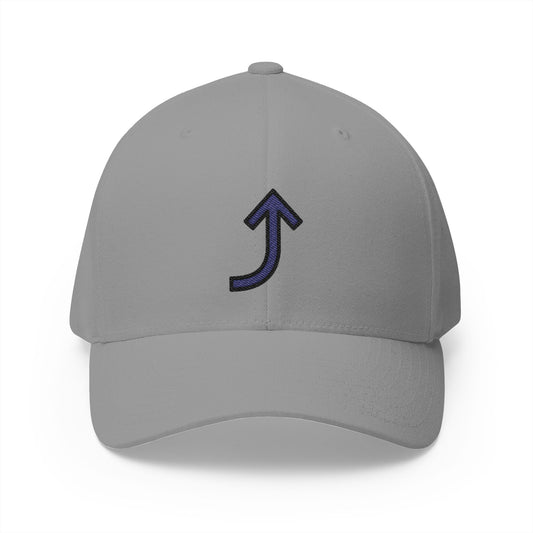 Right Arrow Curving Up Emoji Grey Cap – Premium by Capmoji