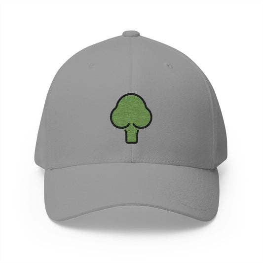 Broccoli Emoji Grey Cap – Premium by Capmoji