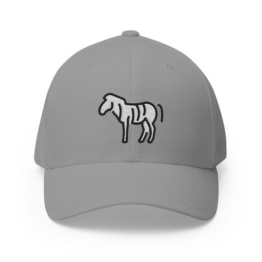 Zebra Emoji Grey Cap – Premium by Capmoji