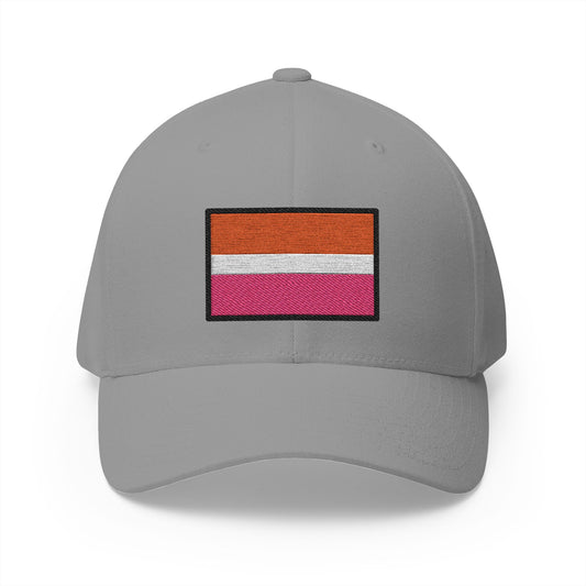Lesbian Emoji Grey Cap – Premium by Capmoji