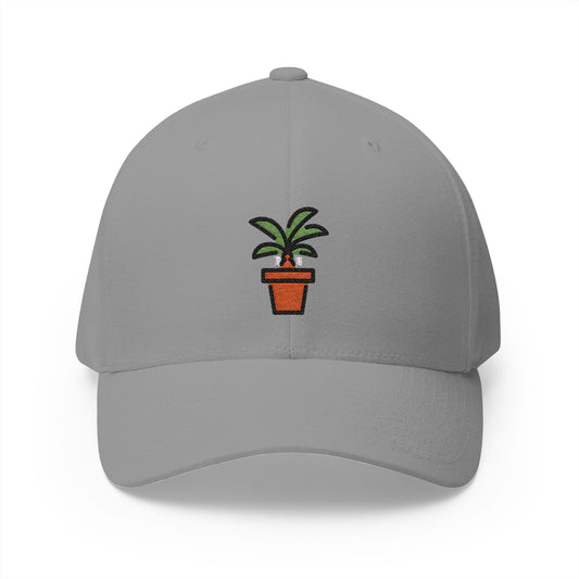Potted Plant Emoji Grey Cap – Premium by Capmoji