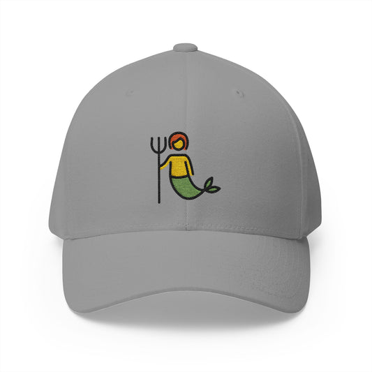 Merperson Emoji Grey Cap – Premium by Capmoji