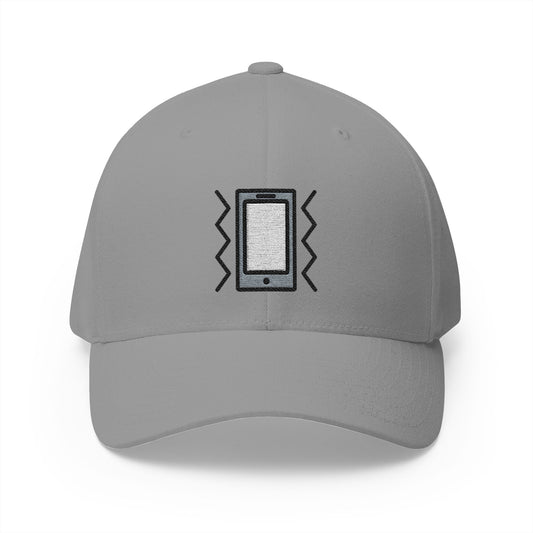 Vibration Mode Emoji Grey Cap – Premium by Capmoji