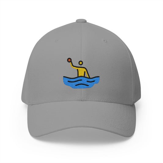 Person Playing Water Polo Emoji Grey Cap – Premium by Capmoji