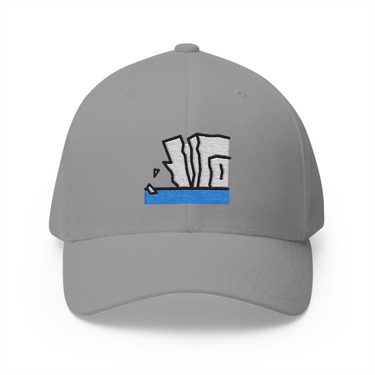 Ice Shelf Melting Emoji Grey Cap – Premium by Capmoji
