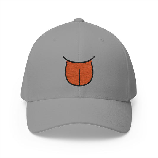 Tongue Emoji Grey Cap – Premium by Capmoji