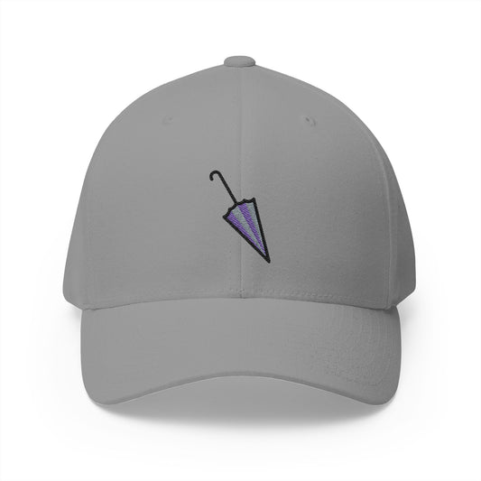Closed Umbrella Emoji Grey Cap – Premium by Capmoji