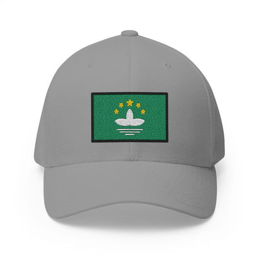 Flag: Macao Sar China Emoji Grey Cap – Premium by Capmoji