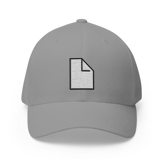 Page Facing Up Emoji Grey Cap – Premium by Capmoji