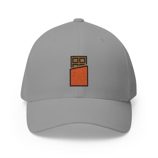 Chocolate Bar Emoji Grey Cap – Premium by Capmoji