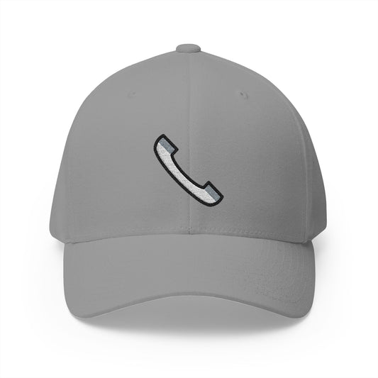 Telephone Receiver Emoji Grey Cap – Premium by Capmoji
