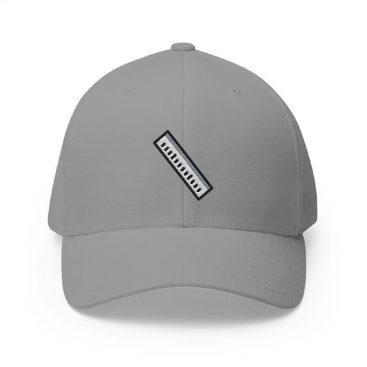 Straight Ruler Emoji Grey Cap – Premium by Capmoji