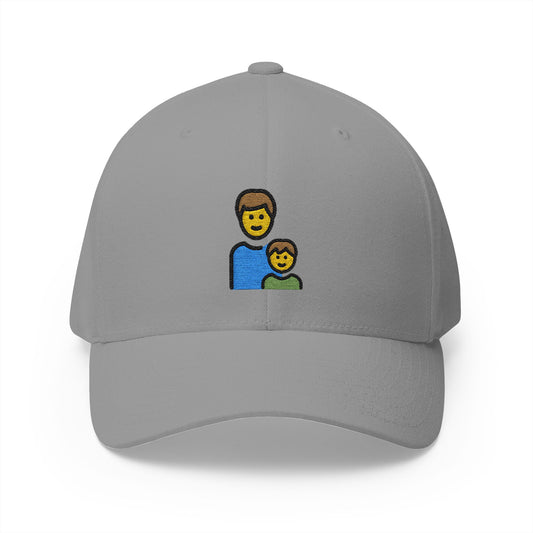 Family: Man, Boy Emoji Grey Cap – Premium by Capmoji