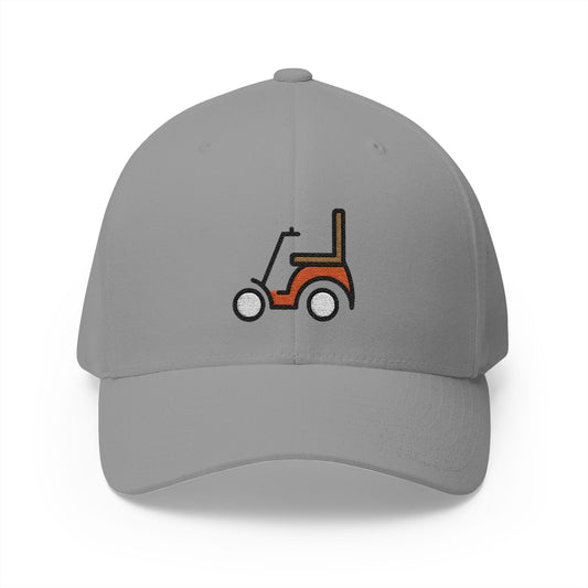 Motorized Wheelchair Emoji Grey Cap – Premium by Capmoji