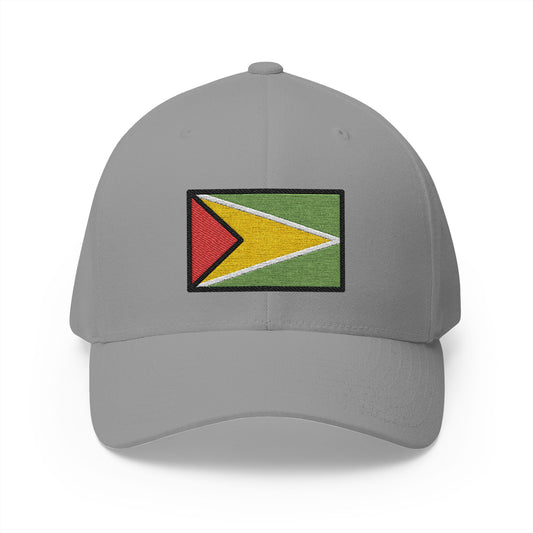 Flag: Guyana Emoji Grey Cap – Premium by Capmoji