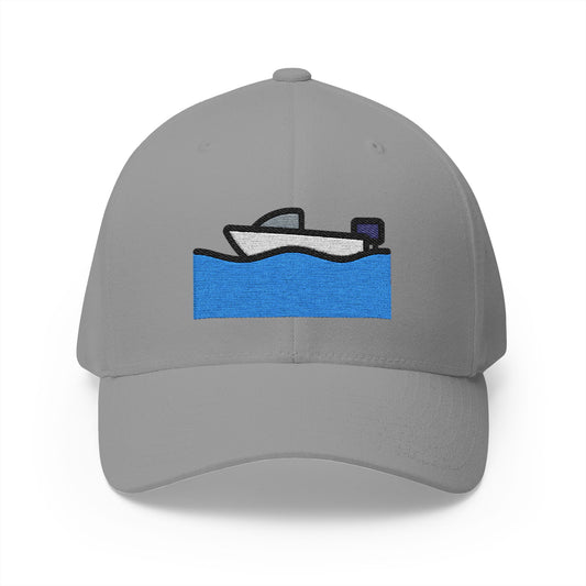 Motor Boat Emoji Grey Cap – Premium by Capmoji