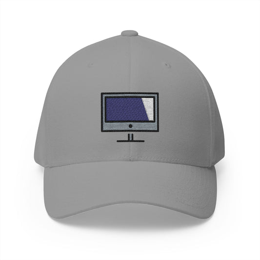Television Emoji Grey Cap – Premium by Capmoji