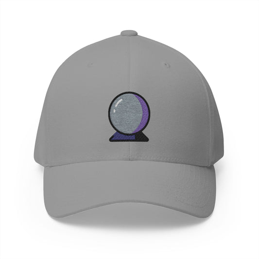 Crystal Ball Emoji Grey Cap – Premium by Capmoji
