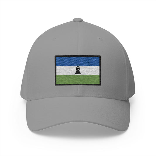 Flag: Lesotho Emoji Grey Cap – Premium by Capmoji