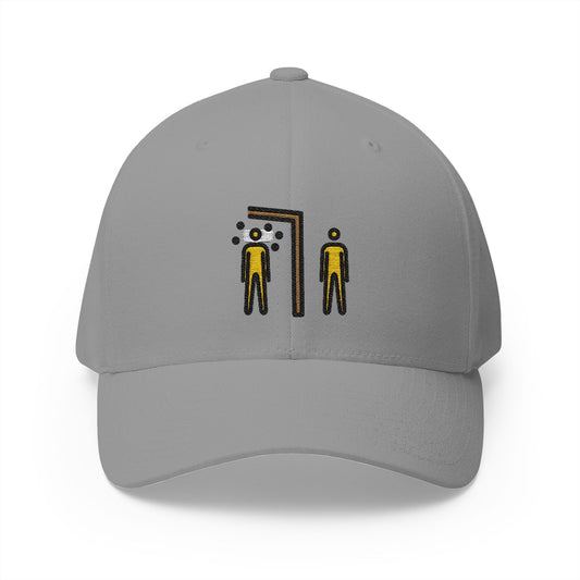 Quarantine Emoji Grey Cap – Premium by Capmoji