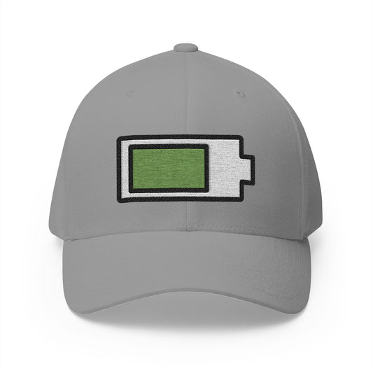 Battery Emoji Grey Cap – Premium by Capmoji