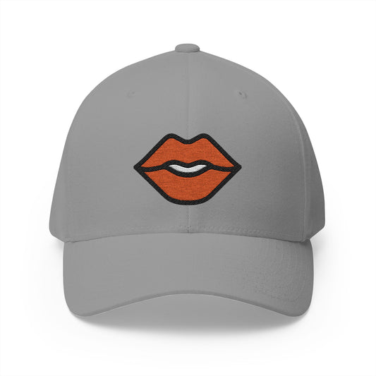 Mouth Emoji Grey Cap – Premium by Capmoji