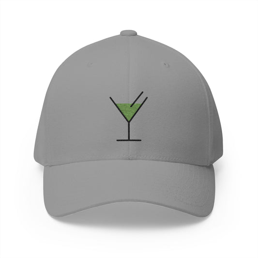 Cocktail Glass Emoji Grey Cap – Premium by Capmoji