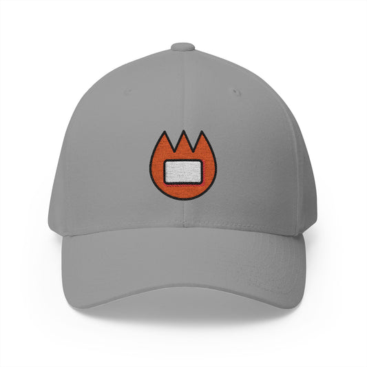 Name Badge Emoji Grey Cap – Premium by Capmoji