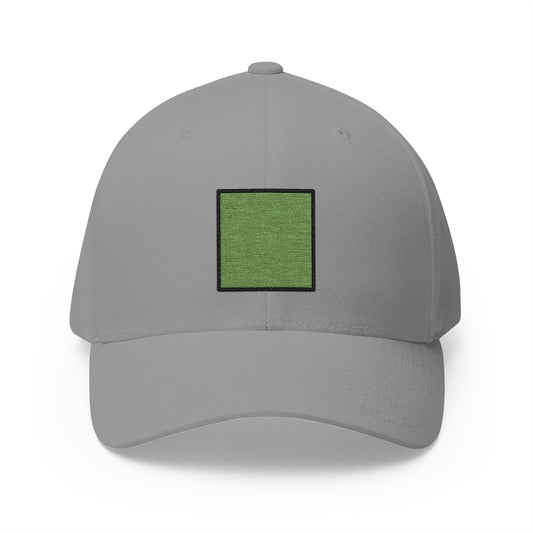 Green Square Emoji Grey Cap – Premium by Capmoji