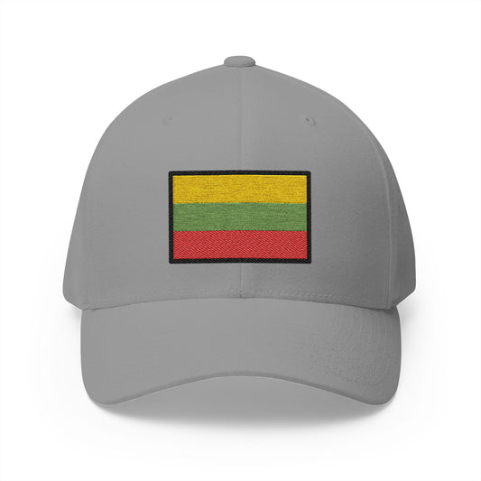 Flag: Lithuania Emoji Grey Cap – Premium by Capmoji